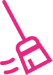 A pink and black picture of an electric guitar.