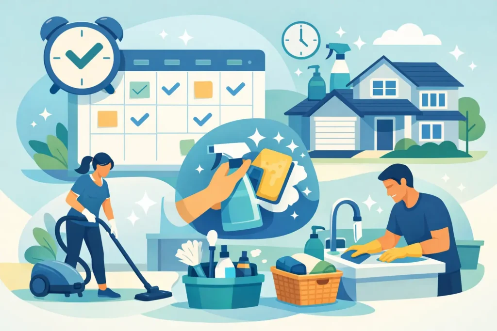 Best House Cleaning Schedule for Busy Homes